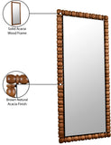 Aubrey Mirror - Elegant Mid-Century Wall Mirror in Solid Acacia Wood Frame for Timeless Style