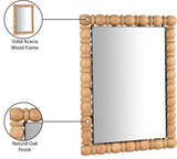 Aubrey Mirror - Elegant Mid-Century Wall Mirror in Solid Acacia Wood Frame for Timeless Style