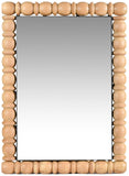 Aubrey Mirror - Elegant Mid-Century Wall Mirror in Solid Acacia Wood Frame for Timeless Style