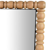 Aubrey Mirror - Elegant Mid-Century Wall Mirror in Solid Acacia Wood Frame for Timeless Style