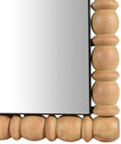 Aubrey Mirror - Elegant Mid-Century Wall Mirror in Solid Acacia Wood Frame for Timeless Style