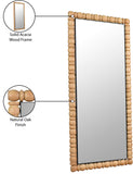 Aubrey Mirror - Elegant Mid-Century Wall Mirror in Solid Acacia Wood Frame for Timeless Style