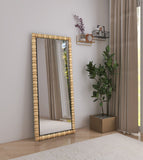 Aubrey Mirror - Elegant Mid-Century Wall Mirror in Solid Acacia Wood Frame for Timeless Style