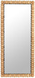 Aubrey Mirror - Elegant Mid-Century Wall Mirror in Solid Acacia Wood Frame for Timeless Style