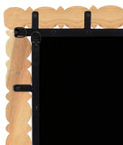 Aubrey Mirror - Elegant Mid-Century Wall Mirror in Solid Acacia Wood Frame for Timeless Style