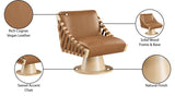 Millwin Vegan Leather Upholstered Swivel Accent Chair