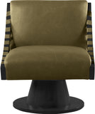 Millwin Vegan Leather Upholstered Swivel Accent Chair