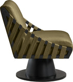 Millwin Vegan Leather Upholstered Swivel Accent Chair