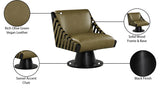 Millwin Vegan Leather Upholstered Swivel Accent Chair