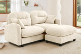 MOLLY 74" Loveseat with 1 Ottoman