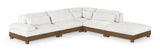 Turin - Chenille Fabric Upholstered Modular Sectional - Cream