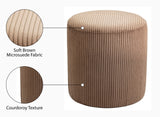 Roy Versatile Microsuede Ottoman Stool - Stylish Compact Seating for Small Spaces and Cozy Décor