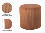 Roy Versatile Microsuede Ottoman Stool - Stylish Compact Seating for Small Spaces and Cozy Décor