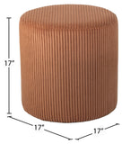 Roy Versatile Microsuede Ottoman Stool - Stylish Compact Seating for Small Spaces and Cozy Décor