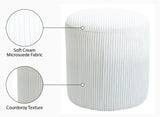 Roy Versatile Microsuede Ottoman Stool - Stylish Compact Seating for Small Spaces and Cozy Décor