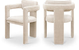 Brenda Chenille Fabric Upholstered Dining Chair (Set of 2)
