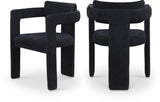 Brenda Chenille Fabric Upholstered Dining Chair (Set of 2)