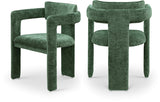 Brenda Chenille Fabric Upholstered Dining Chair (Set of 2)