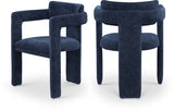Brenda Chenille Fabric Upholstered Dining Chair (Set of 2)