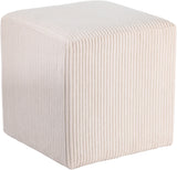 Roy Microsuede Fabric Ottoman - Stylish Compact Stool for Small Spaces with Cozy Comfort and Durability