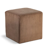 Roy Microsuede Fabric Ottoman - Stylish Compact Stool for Small Spaces with Cozy Comfort and Durability