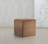 Roy Microsuede Fabric Ottoman - Stylish Compact Stool for Small Spaces with Cozy Comfort and Durability