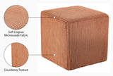 Roy Microsuede Fabric Ottoman - Stylish Compact Stool for Small Spaces with Cozy Comfort and Durability
