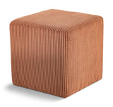 Roy Microsuede Fabric Ottoman - Stylish Compact Stool for Small Spaces with Cozy Comfort and Durability