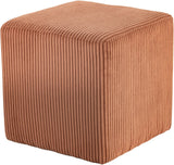 Roy Microsuede Fabric Ottoman - Stylish Compact Stool for Small Spaces with Cozy Comfort and Durability