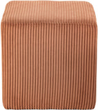 Roy Microsuede Fabric Ottoman - Stylish Compact Stool for Small Spaces with Cozy Comfort and Durability