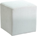 Roy Microsuede Fabric Ottoman - Stylish Compact Stool for Small Spaces with Cozy Comfort and Durability