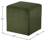 Roy Microsuede Fabric Ottoman - Stylish Compact Stool for Small Spaces with Cozy Comfort and Durability