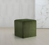 Roy Microsuede Fabric Ottoman - Stylish Compact Stool for Small Spaces with Cozy Comfort and Durability
