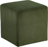 Roy Microsuede Fabric Ottoman - Stylish Compact Stool for Small Spaces with Cozy Comfort and Durability