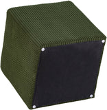 Roy Microsuede Fabric Ottoman - Stylish Compact Stool for Small Spaces with Cozy Comfort and Durability