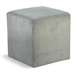 Roy Microsuede Fabric Ottoman - Stylish Compact Stool for Small Spaces with Cozy Comfort and Durability