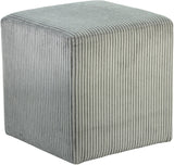 Roy Microsuede Fabric Ottoman - Stylish Compact Stool for Small Spaces with Cozy Comfort and Durability