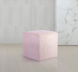 Roy Microsuede Fabric Ottoman - Stylish Compact Stool for Small Spaces with Cozy Comfort and Durability