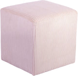 Roy Microsuede Fabric Ottoman - Stylish Compact Stool for Small Spaces with Cozy Comfort and Durability