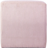 Roy Microsuede Fabric Ottoman - Stylish Compact Stool for Small Spaces with Cozy Comfort and Durability