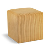 Roy Microsuede Fabric Ottoman - Stylish Compact Stool for Small Spaces with Cozy Comfort and Durability