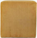 Roy Microsuede Fabric Ottoman - Stylish Compact Stool for Small Spaces with Cozy Comfort and Durability