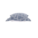 Indoor/Outdoor Puff Ottoman Cover & Cushion Syros Denim
