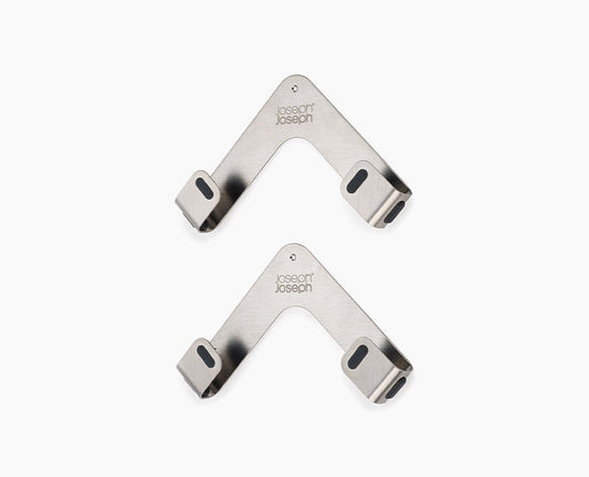 Space Pack of 2 Stainless-steel Pan Lid Holders