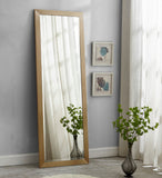 Hepburn Glass Full Length Contemporary Mirror with Brushed Trim - Perfect for Any Room Decor