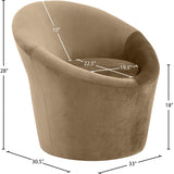 Tristan Velvet Upholstered Accent Chair