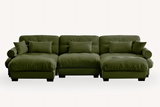 CLOUDIES 134" Sofa 3 Seater with 2 Ottoman