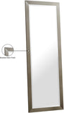 Hepburn Glass Full Length Contemporary Mirror with Brushed Trim - Perfect for Any Room Decor