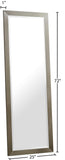 Hepburn Glass Full Length Contemporary Mirror with Brushed Trim - Perfect for Any Room Decor