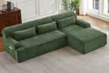 ZELAR 102" Chenille Right Chaise Sofa